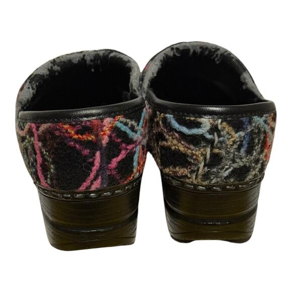 Dansko Professional Clogs Size 7 Women's Wool Multicolor Abstract Nursing Shoes - Picture 5 of 8